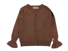 Creamie cardigan points elle cocoa brown